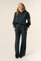 Pantalón Alia verde y azul marino