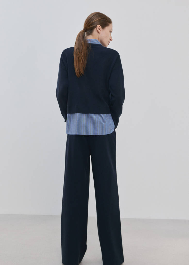 2-in-1-Pullover mit Bluseneinsatz