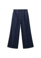 Jeans med vide ben og normal talje