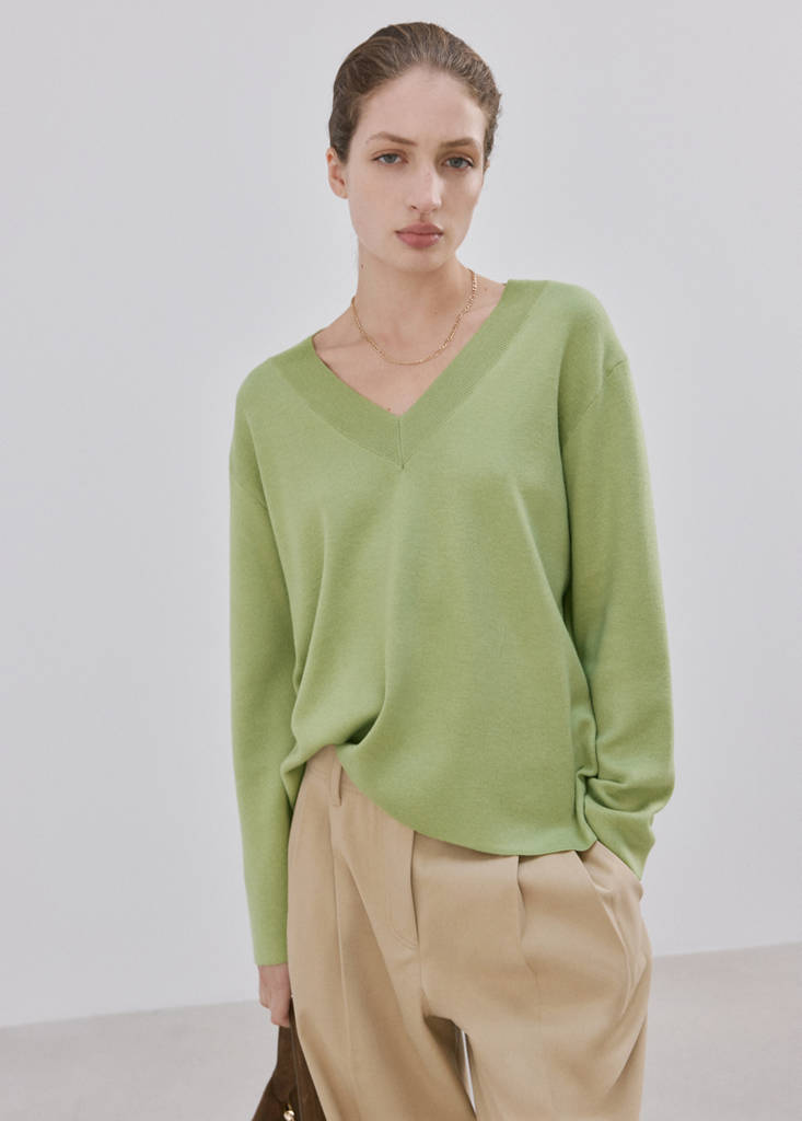 Pull-Over Maille Col En V