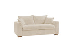Augustin - Canapé Droit Convertible Ouverture Express - Tissu Bouclette - 160X200
