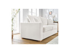 Augustin - Canapé Droit Convertible Ouverture Express - Tissu Bouclette - 160X200