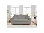 Augustin - Canapé Droit Convertible Ouverture Express - Tissu Bouclette - 160X200