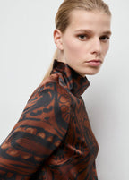 Camicetta Satinata con Stampa Paisley