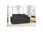 Augustin - Canapé Droit Convertible Ouverture Express - Tissu Bouclette - 160X200