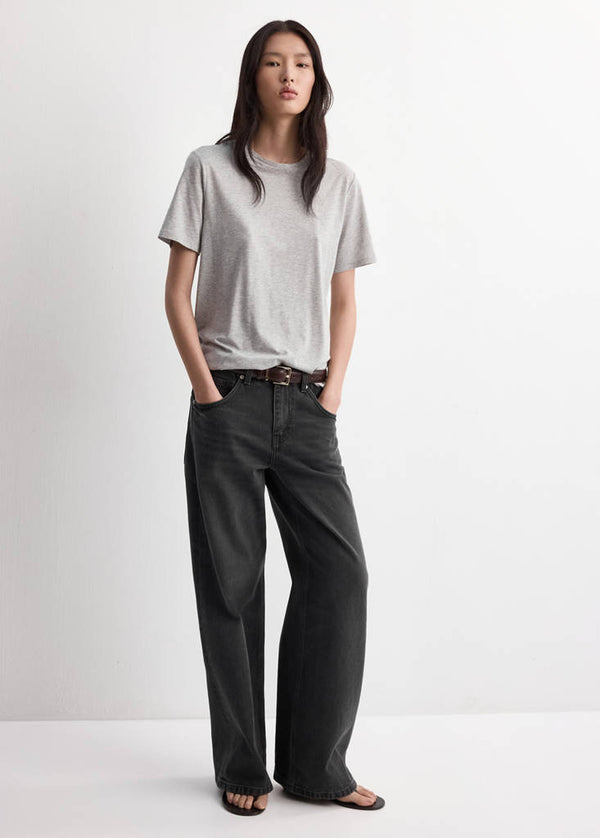 Raka jeans med normal midja