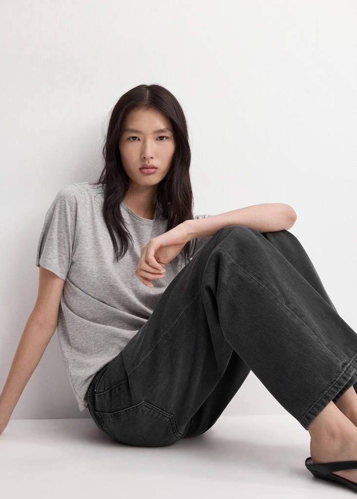 Jeans Dritti A Vita Normale