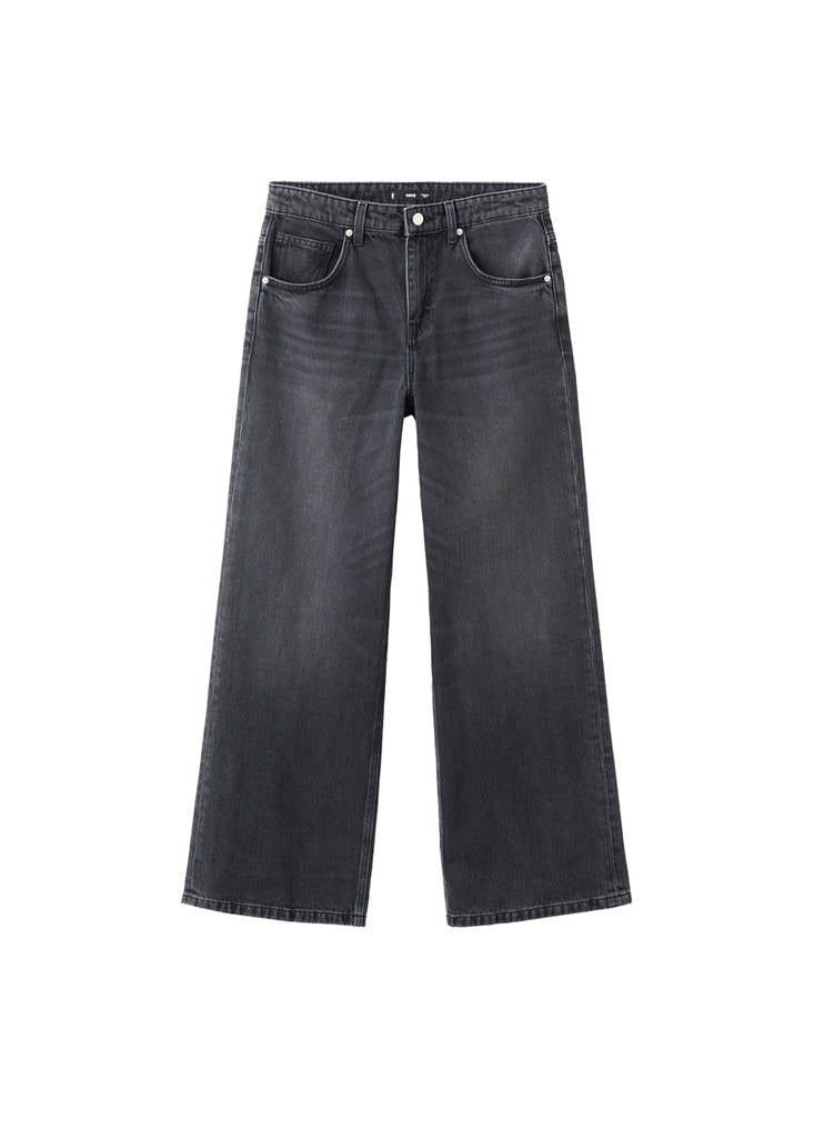Jeans Dritti A Vita Normale