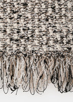 Top Tweed Finition À Franges
