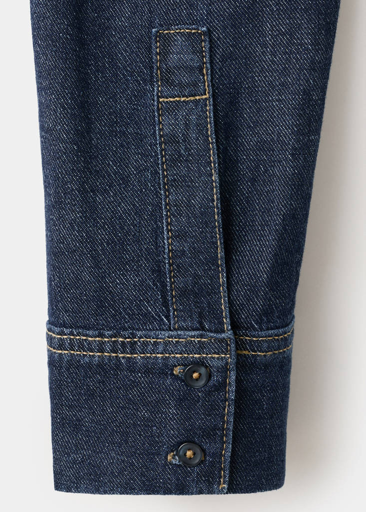 Denimskjorte med bindelukning