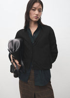 Strikket Cardigan Med V-Hals