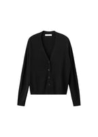Strikket Cardigan Med V-Hals