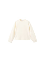 Sweatshirt med rynkede ærmer