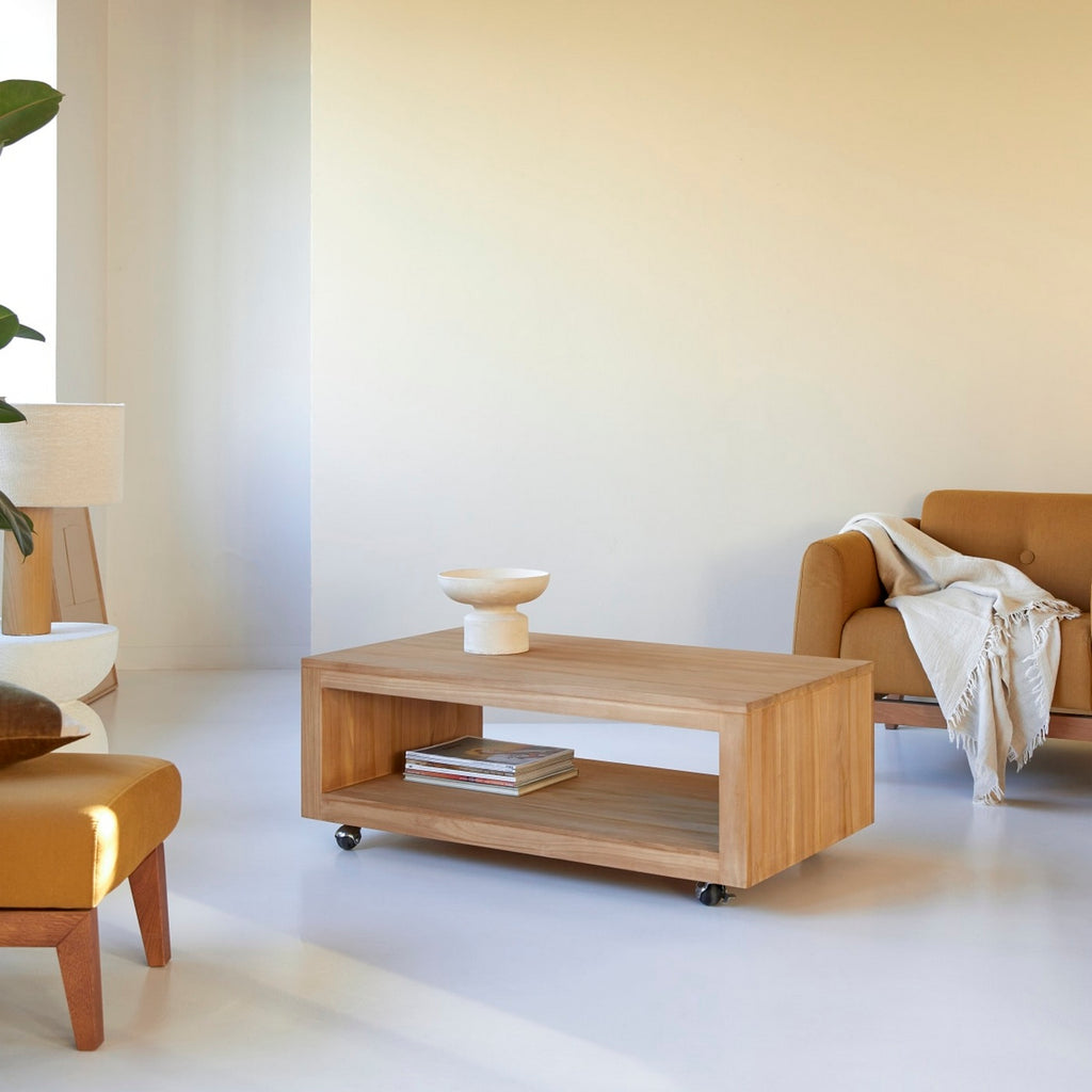 Anoa - Rektangulärt Soffbord - Teak - Natur