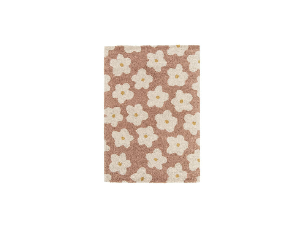 Suzy - Short-Pile Rug - Floral Pattern - Pink