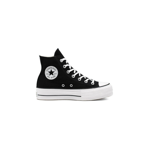 Baskets Converse Canvas All Star Lift Hi Jr - Noir/Blanc