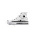 Converse Canvas All Star Lift Hi Jr Sneakers - White/Blue