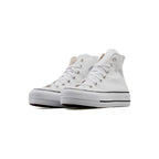 Converse Canvas All Star Lift Hi Jr Sneakers - White/Blue
