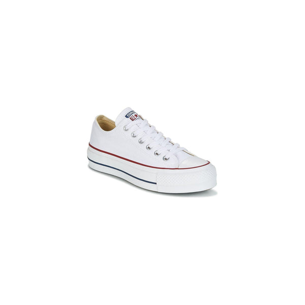 Baskets Converse Canvas All Star Lift Hi Jr - Blanc Bleu