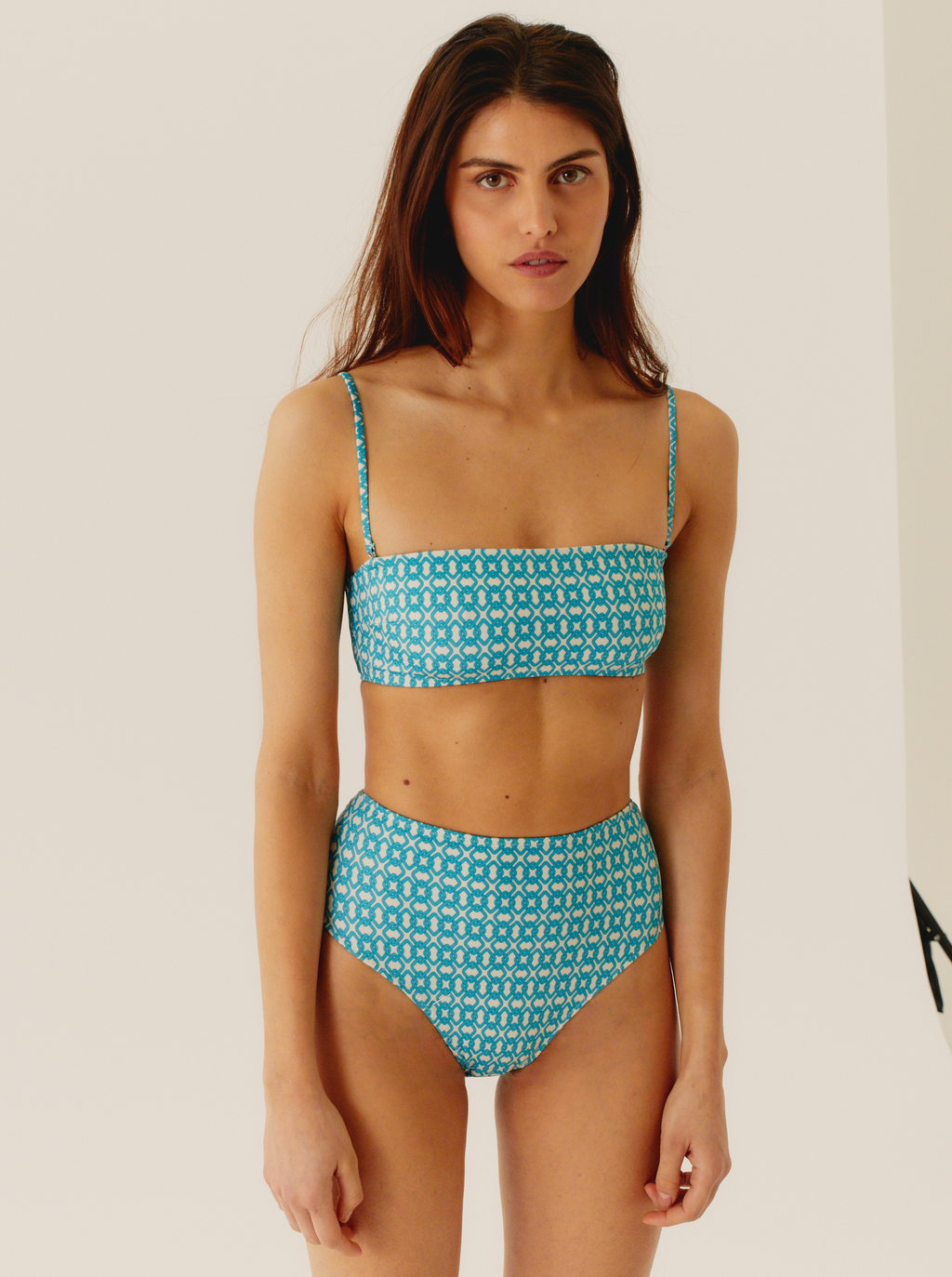 Blue Chain Lined High Briefs