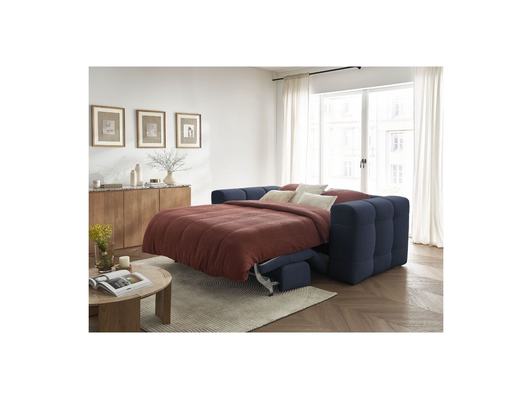 Cloud - Convertible 3-Seater Straight Sofa - Smooth Fabric