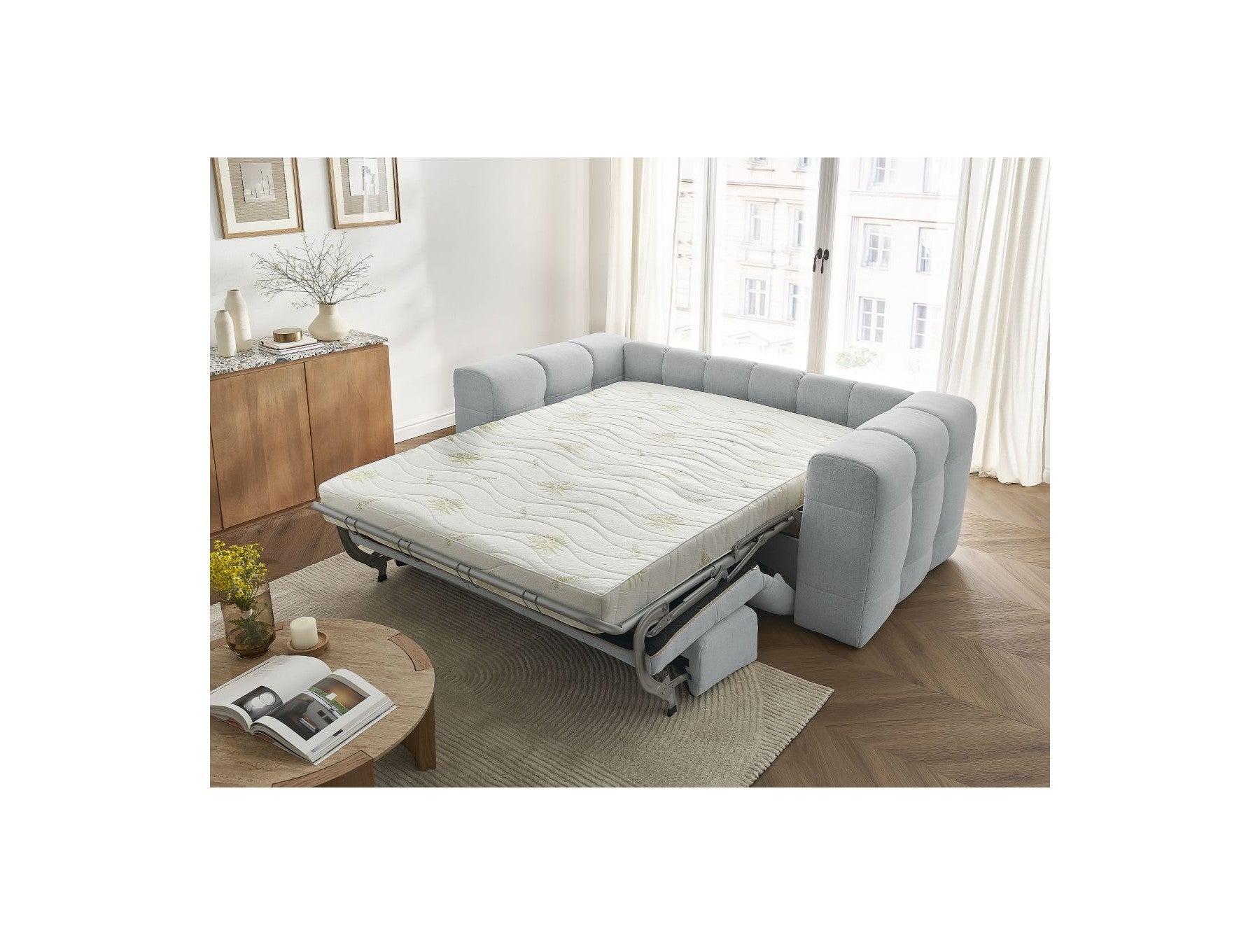 Cloud - Convertible 3-Seater Straight Sofa - Smooth Fabric