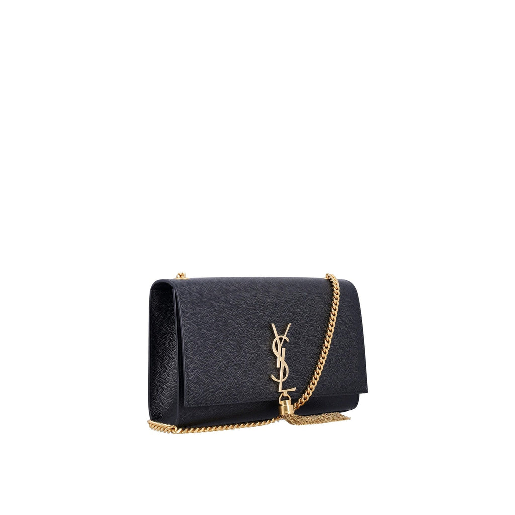 Saint Laurent - Sac Bandoulière Kate Small Tassel Grain Leather Napkin - Femme - Black