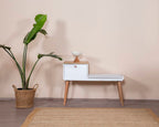 Banco Bohem - Blanco / Roble