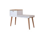 Banco Bohem - Blanco / Roble