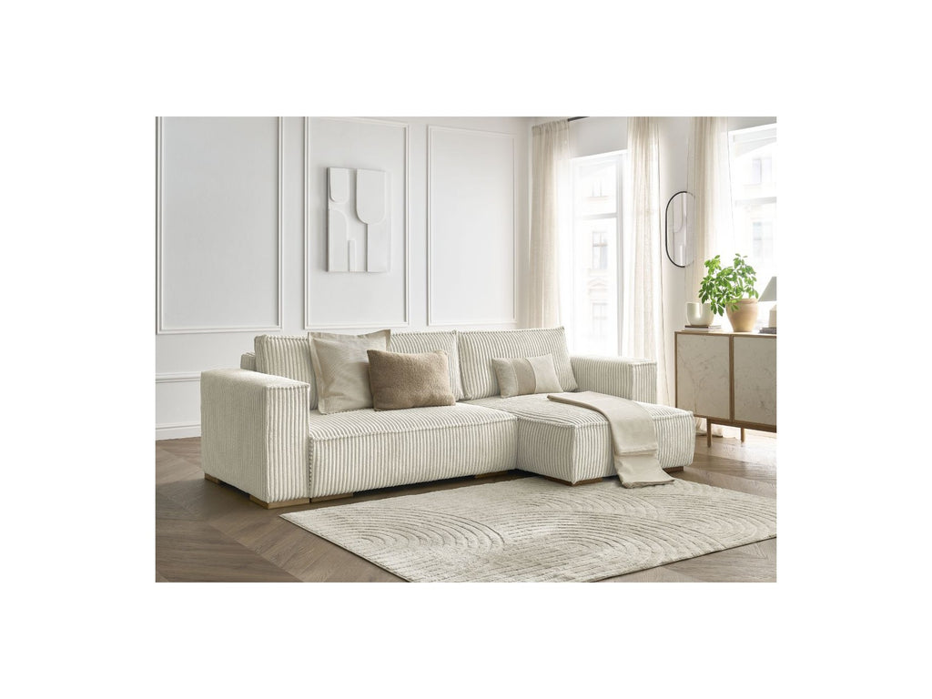 Chelsea - Reversible Corner Sofa Bed with Storage - Soft Wide-Rib Corduroy