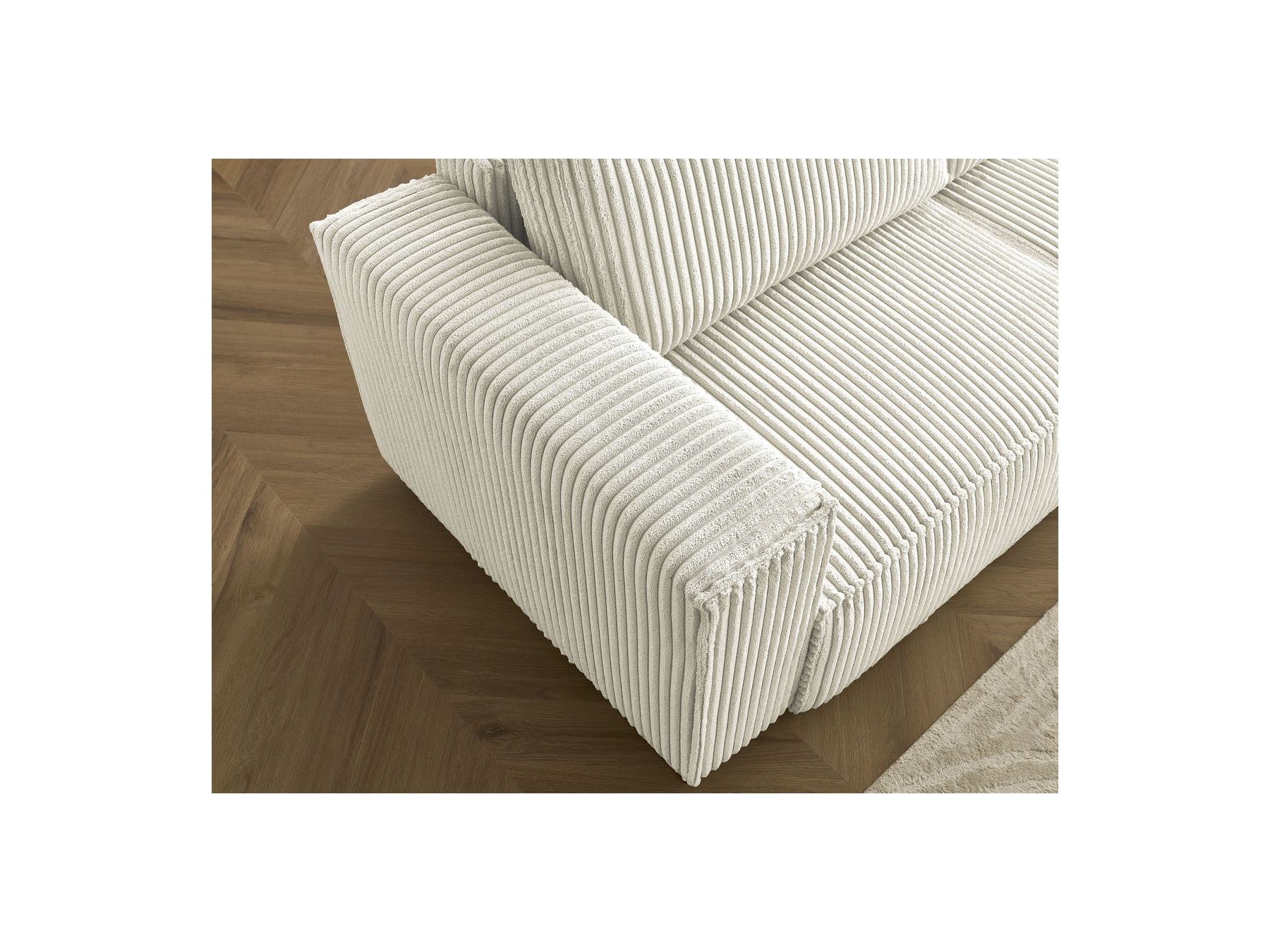 Chelsea - Reversible Corner Sofa Bed with Storage - Soft Wide-Rib Corduroy