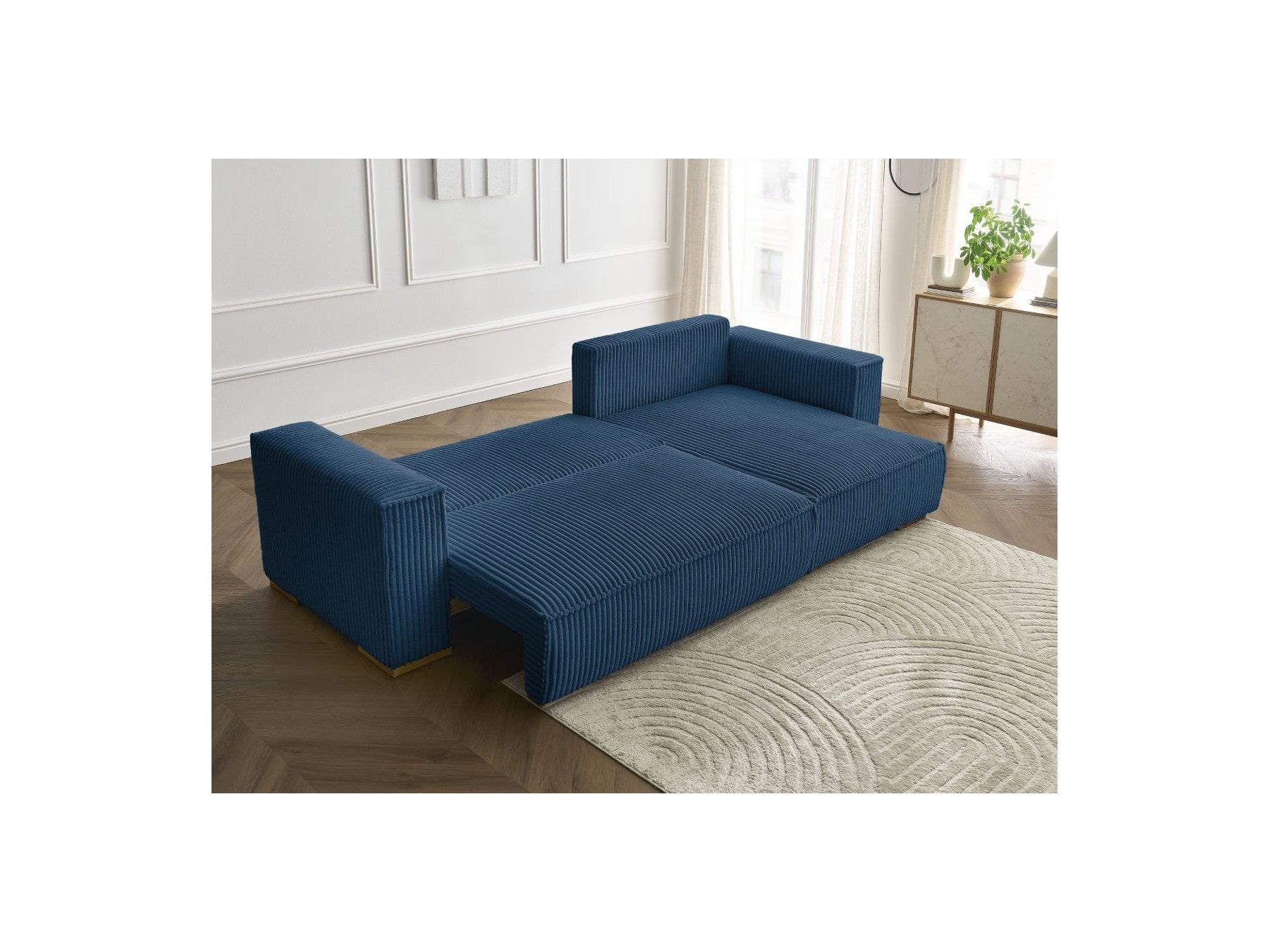 Chelsea - Reversible Corner Sofa Bed with Storage - Soft Wide-Rib Corduroy