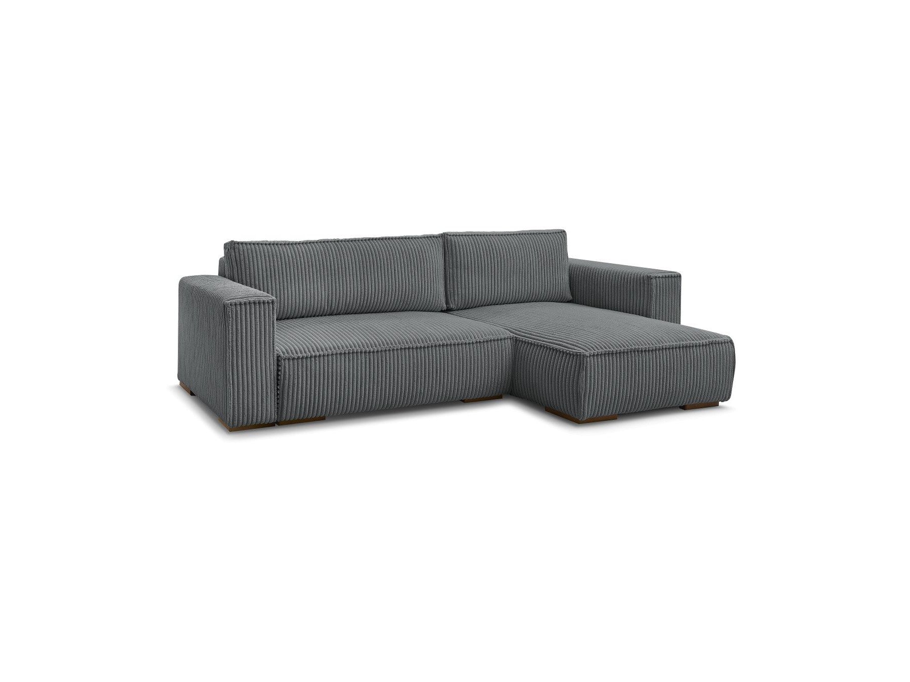 Chelsea - Reversible Corner Sofa Bed with Storage - Soft Wide-Rib Corduroy