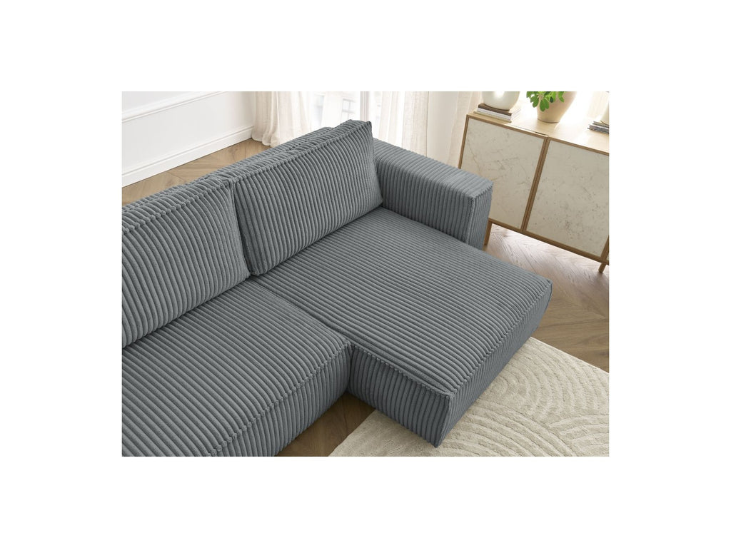 Chelsea - Reversible Corner Sofa Bed with Storage - Soft Wide-Rib Corduroy