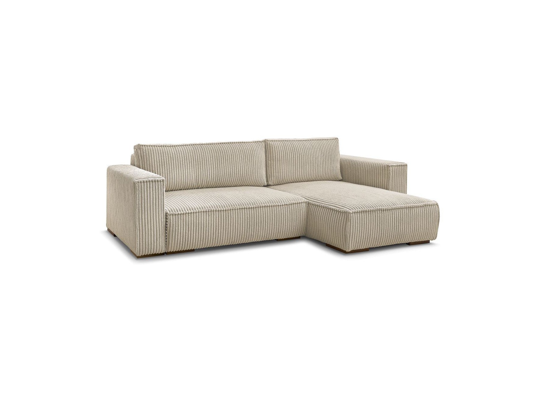 Chelsea - Reversible Corner Sofa Bed with Storage - Soft Wide-Rib Corduroy
