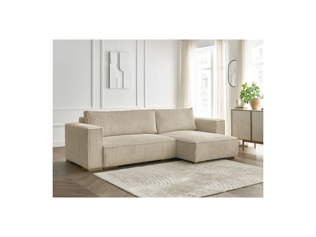 Chelsea - Reversible Corner Sofa Bed with Storage - Soft Wide-Rib Corduroy