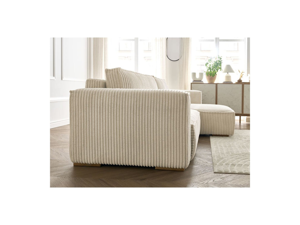 Chelsea - Reversible Corner Sofa Bed with Storage - Soft Wide-Rib Corduroy