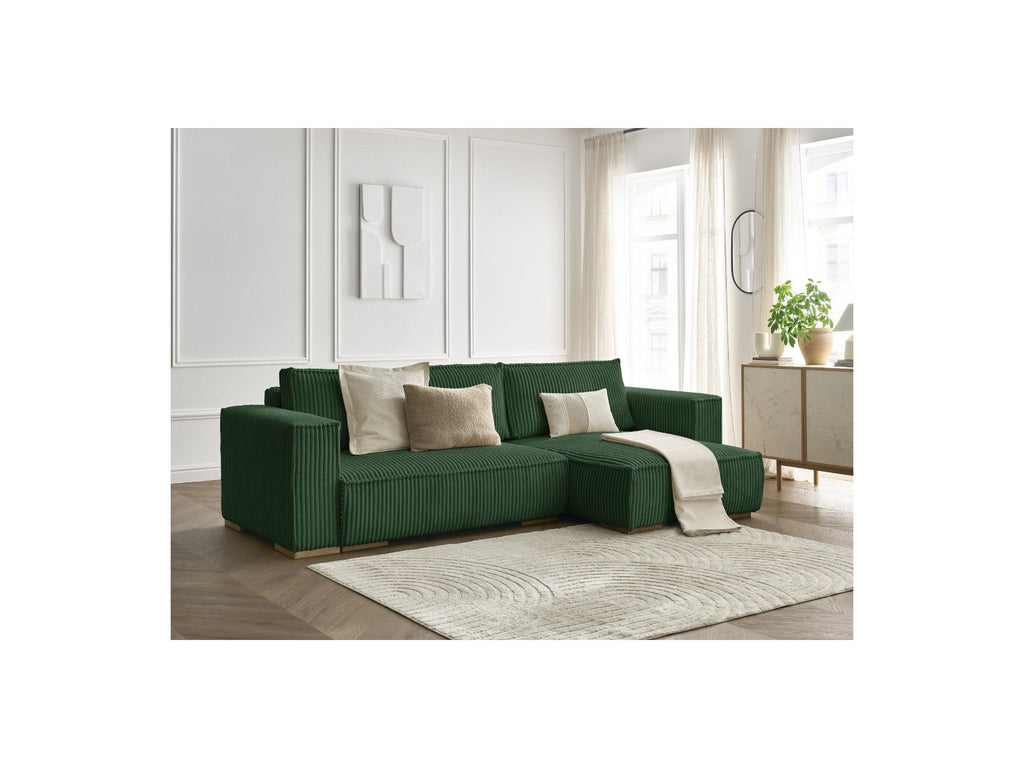 Chelsea - Reversible Corner Sofa Bed with Storage - Soft Wide-Rib Corduroy