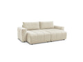 Arsene - Fixed Straight 4-Seater Sofa - Deep Seat - Velvet Fabric