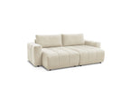 Arsene - Fixed Straight 4-Seater Sofa - Deep Seat - Velvet Fabric