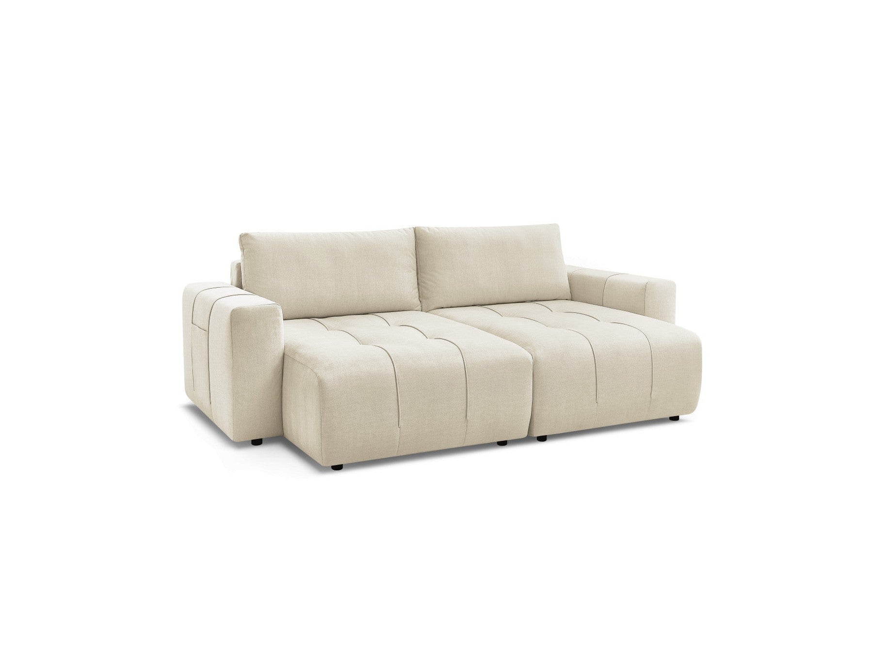 Arsene - Fixed Straight 4-Seater Sofa - Deep Seat - Velvet Fabric