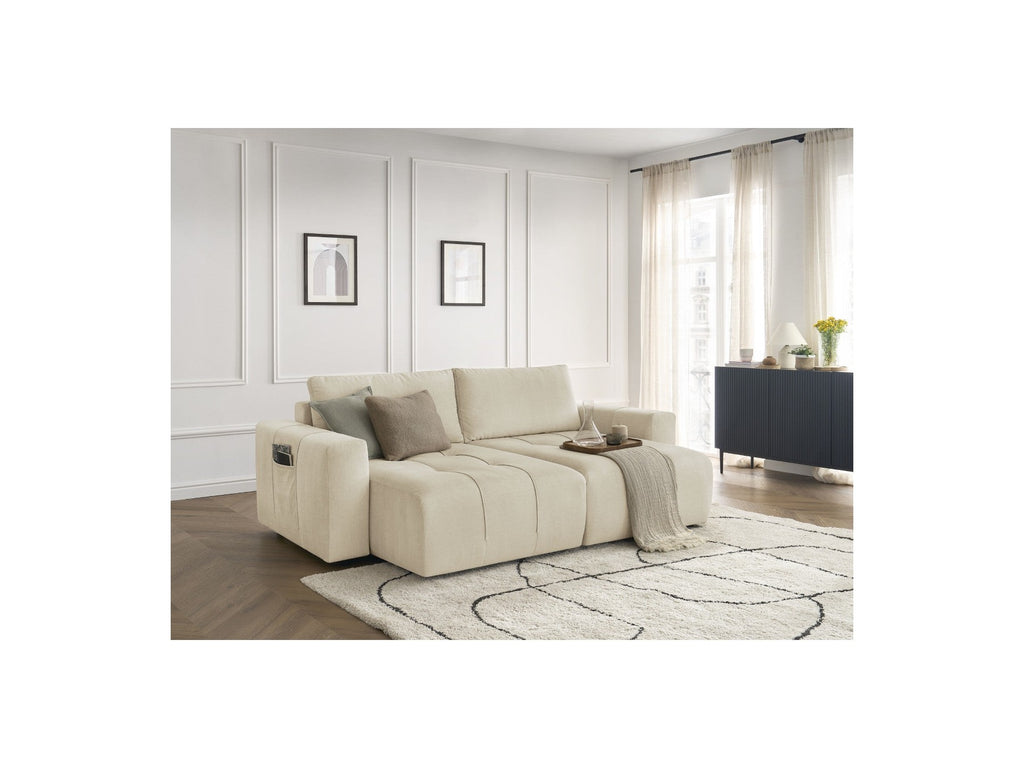 Arsene - Fixed Straight 4-Seater Sofa - Deep Seat - Velvet Fabric