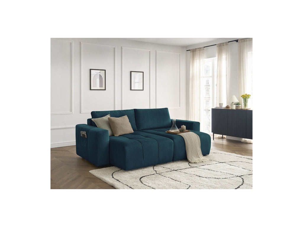 Arsene - Fixed Straight 4-Seater Sofa - Deep Seat - Velvet Fabric