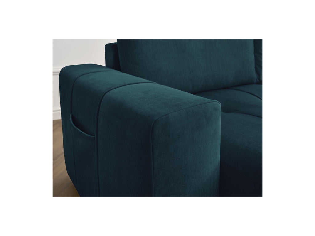 Arsene - Fixed Straight 4-Seater Sofa - Deep Seat - Velvet Fabric