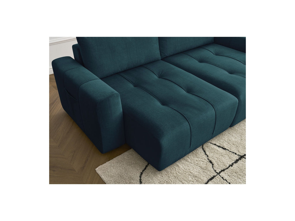 Arsene - Fixed Straight 4-Seater Sofa - Deep Seat - Velvet Fabric
