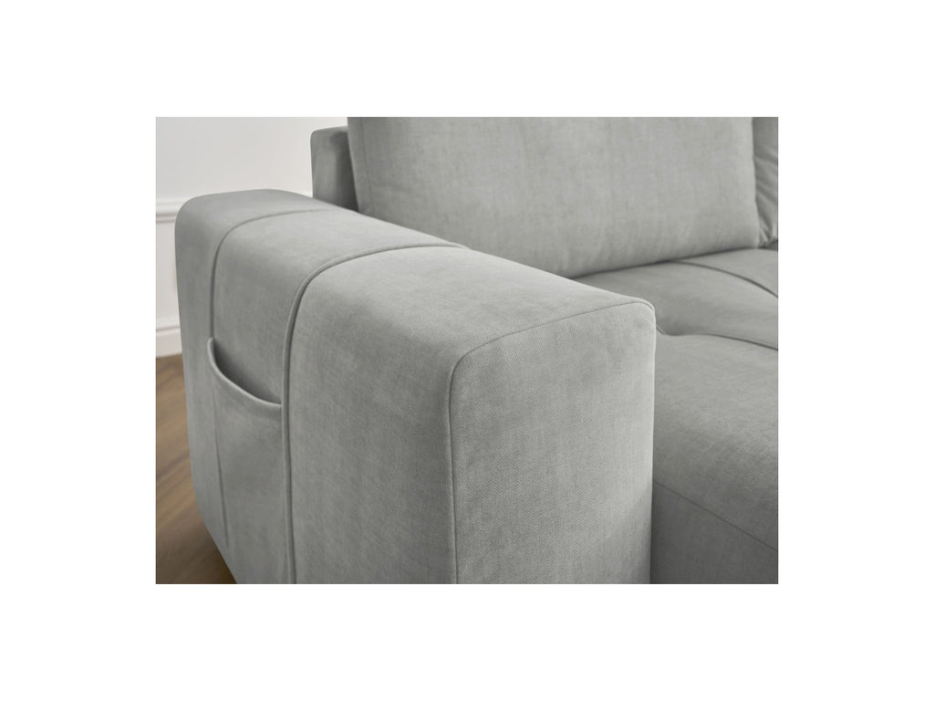 Arsene - Fixed Straight 4-Seater Sofa - Deep Seat - Velvet Fabric