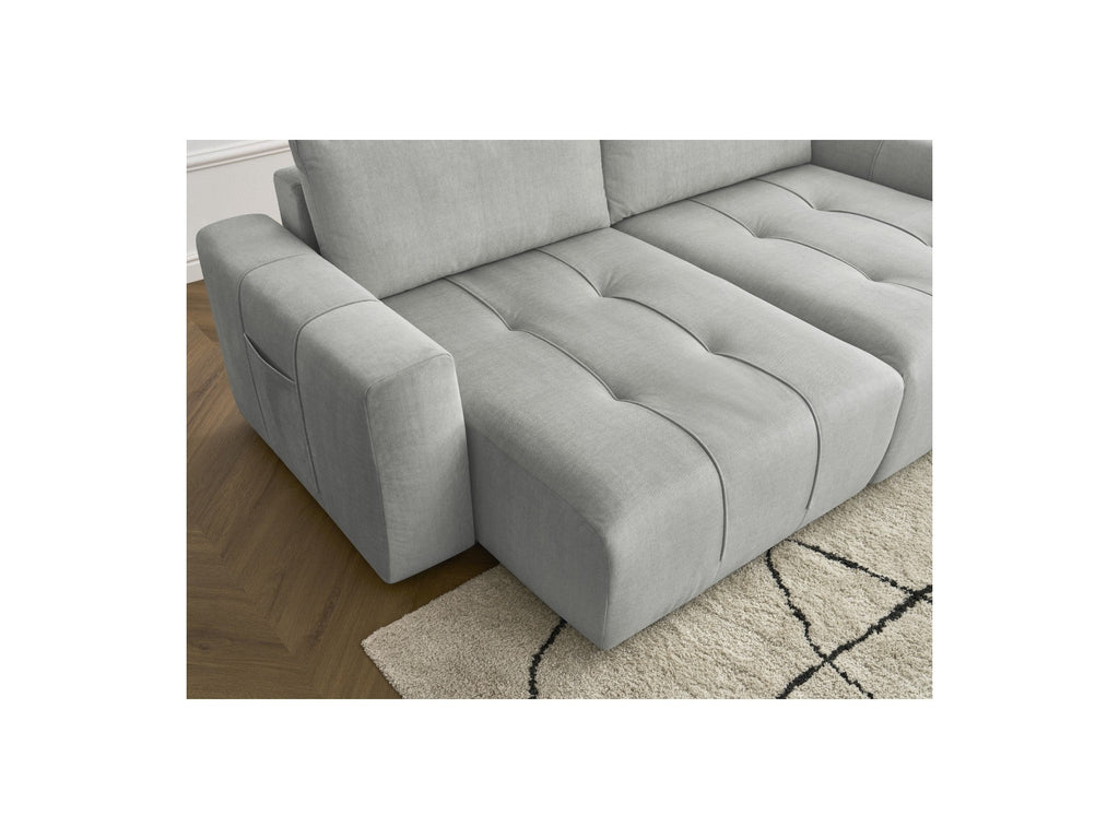 Arsene - Fixed Straight 4-Seater Sofa - Deep Seat - Velvet Fabric