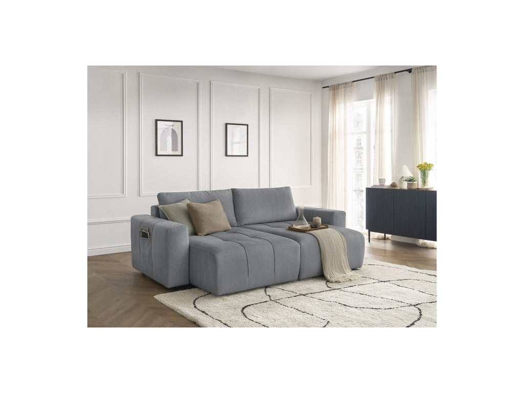 Arsene - Fixed Straight 4-Seater Sofa - Deep Seat - Velvet Fabric