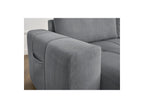 Arsene - Fixed Straight 4-Seater Sofa - Deep Seat - Velvet Fabric