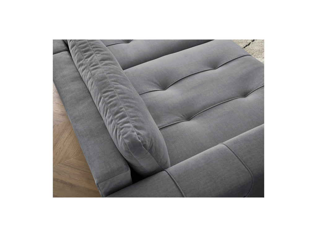 Arsene - Fixed Straight 4-Seater Sofa - Deep Seat - Velvet Fabric